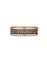 Streamline Two Row Band Ring 18K Rose Gold