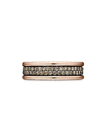 Streamline Two Row Band Ring 18K Rose Gold