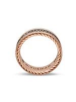Streamline Two Row Band Ring 18K Rose Gold