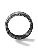 Streamline Band Ring Grey Titanium