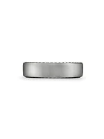 Streamline Band Ring Grey Titanium