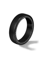 Streamline® Band Ring with Black Titanium