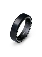 Streamline® Band Ring with Black Titanium