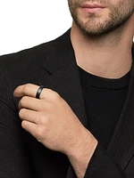 Streamline® Band Ring with Black Titanium