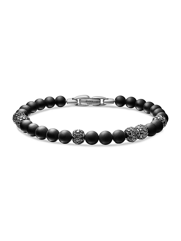 Spiritual Beads Bracelet Sterling Silver