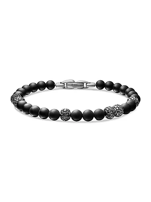 Spiritual Beads Bracelet Sterling Silver
