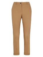 Regular Fit Trousers Stretch Cotton Twill