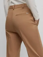 Regular Fit Trousers Stretch Cotton Twill