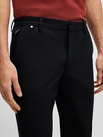 Slim-Fit Trousers Stretch Cotton