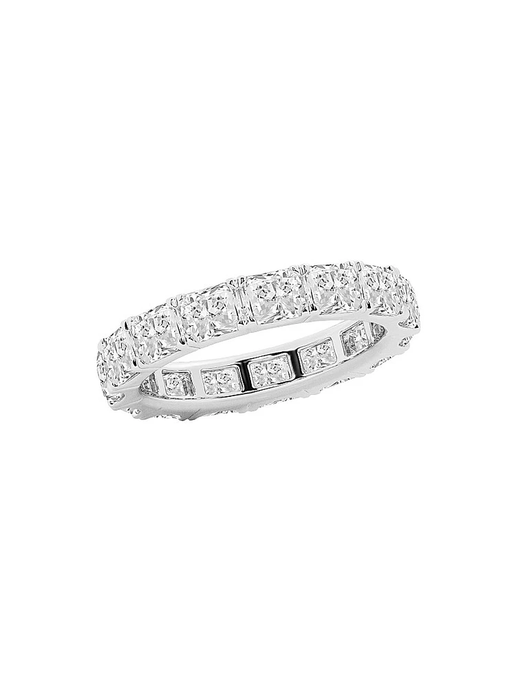 14K White Gold & 5.00 TCW Radiant-Cut Natural Diamond Eternity Band