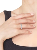 14K White Gold & 5.00 TCW Radiant-Cut Natural Diamond Eternity Band