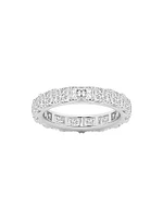 14K White Gold & 5.00 TCW Radiant-Cut Natural Diamond Eternity Band