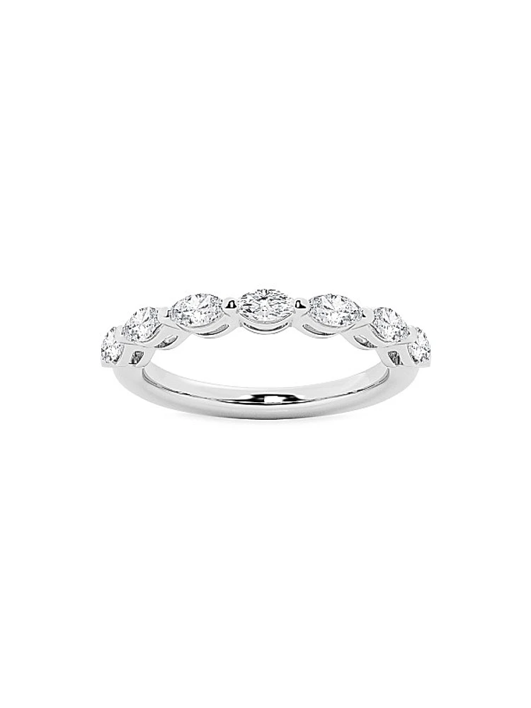14K White Gold & 0.75 TCW Diamond Ring