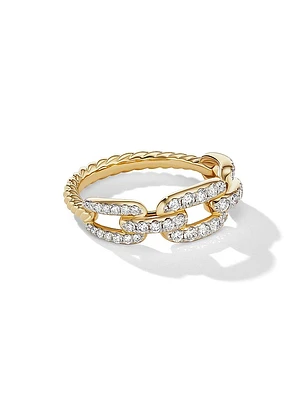 Stax Chain Link Ring 18K Yellow Gold