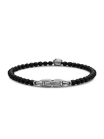 Memento Mori Skull Station Bracelet Sterling Silver