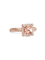 Petite Chatelaine Pavé Bezel Ring 18K Rose Gold