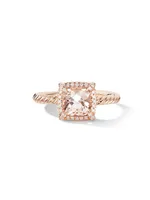 Petite Chatelaine Pavé Bezel Ring 18K Rose Gold