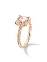 Petite Chatelaine Pavé Bezel Ring 18K Rose Gold