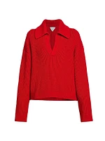 Cashmere-Blend Textured Sweater