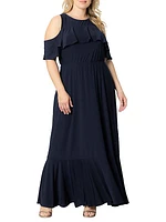 Piper Cold-Shoulder Maxi Dress