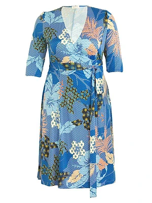 Essential Floral Wrap Dress