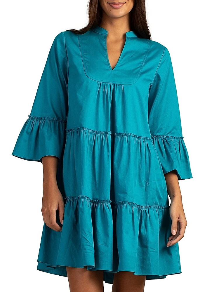 Movie Tiered Cotton Minidress