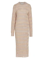 Kermelina Striped Midi-Dress