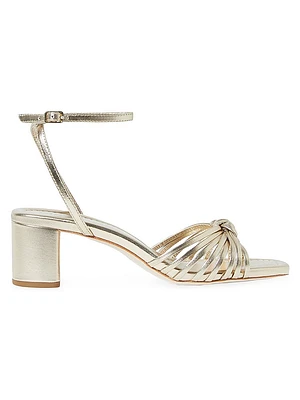 Olivia 55MM Leather Knot Sandals
