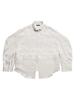 BB Monogram Twisted Sleeve Shirt