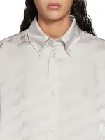 BB Monogram Twisted Sleeve Shirt
