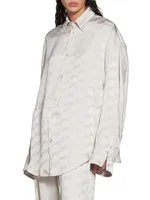 BB Monogram Twisted Sleeve Shirt