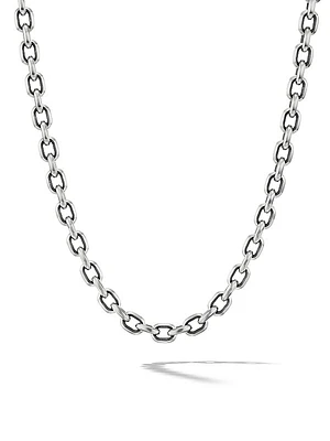 Streamline Link Necklace in Sterling Silver, 6.5mm