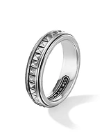Pyramid Sterling Silver Band Ring