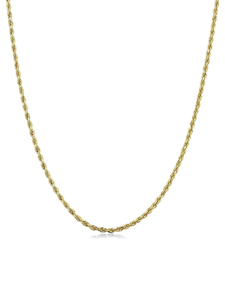 14K Yellow Gold Roman Rope Necklace