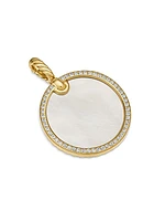 DY Elements Disc Pendant in 18K Yellow Gold