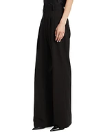 Pleated Wide-Leg Pants