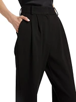 Pleated Wide-Leg Pants