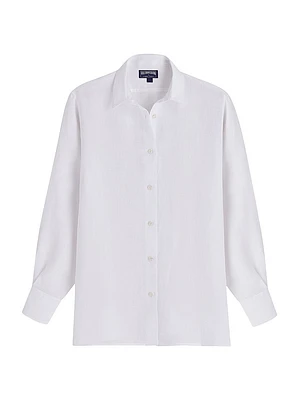 Linen Cover-Up Shirt