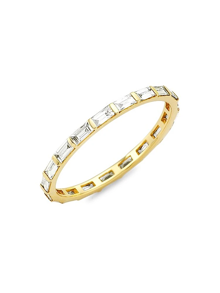 East West 14K Yellow Gold & 0.831 TCW Diamond Baguette East West Band Ring