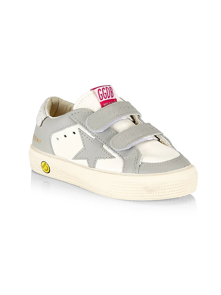 Baby's, Little Kid's & May School Leather Star Sneakers