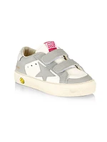 Baby's, Little Kid's & May School Leather Star Sneakers