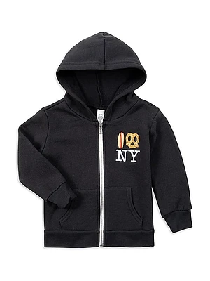 Baby's, Little Boy's & Boy's Hot Dog Pretzel NY Hoodie