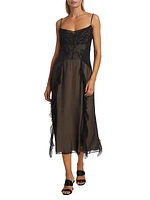 Cosmic Floral Sheer Tulle Dress