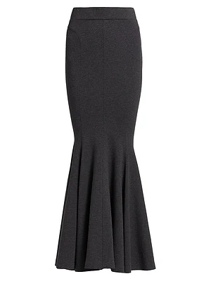 Jersey Fishtail Maxi Skirt