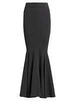 Jersey Fishtail Maxi Skirt
