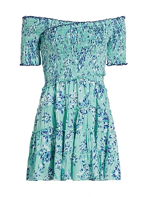 Soledad Floral Smocked Minidress