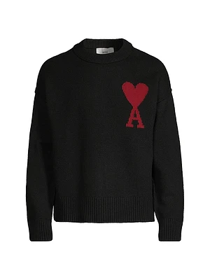 Embroidered Wool Sweater