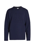 Debossed Anagram Wool Sweater