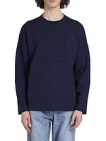 Debossed Anagram Wool Sweater