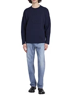 Debossed Anagram Wool Sweater